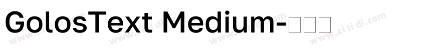 GolosText Medium字体转换